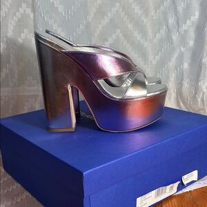 Like-New Stuart Weitzman Miami 145 Platform Slide